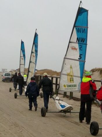 Strandsegler am Ordinger Sandstrand