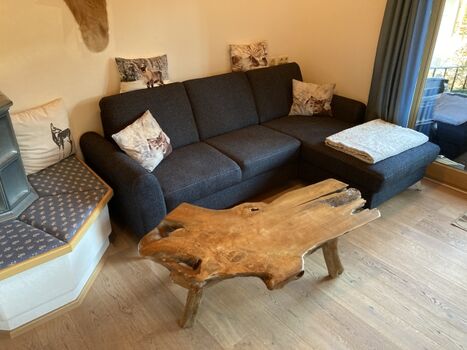 Eck-Sofa mit Schlaf-Funktion