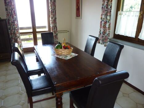 Der großzügige Essplatz für 6 Personen