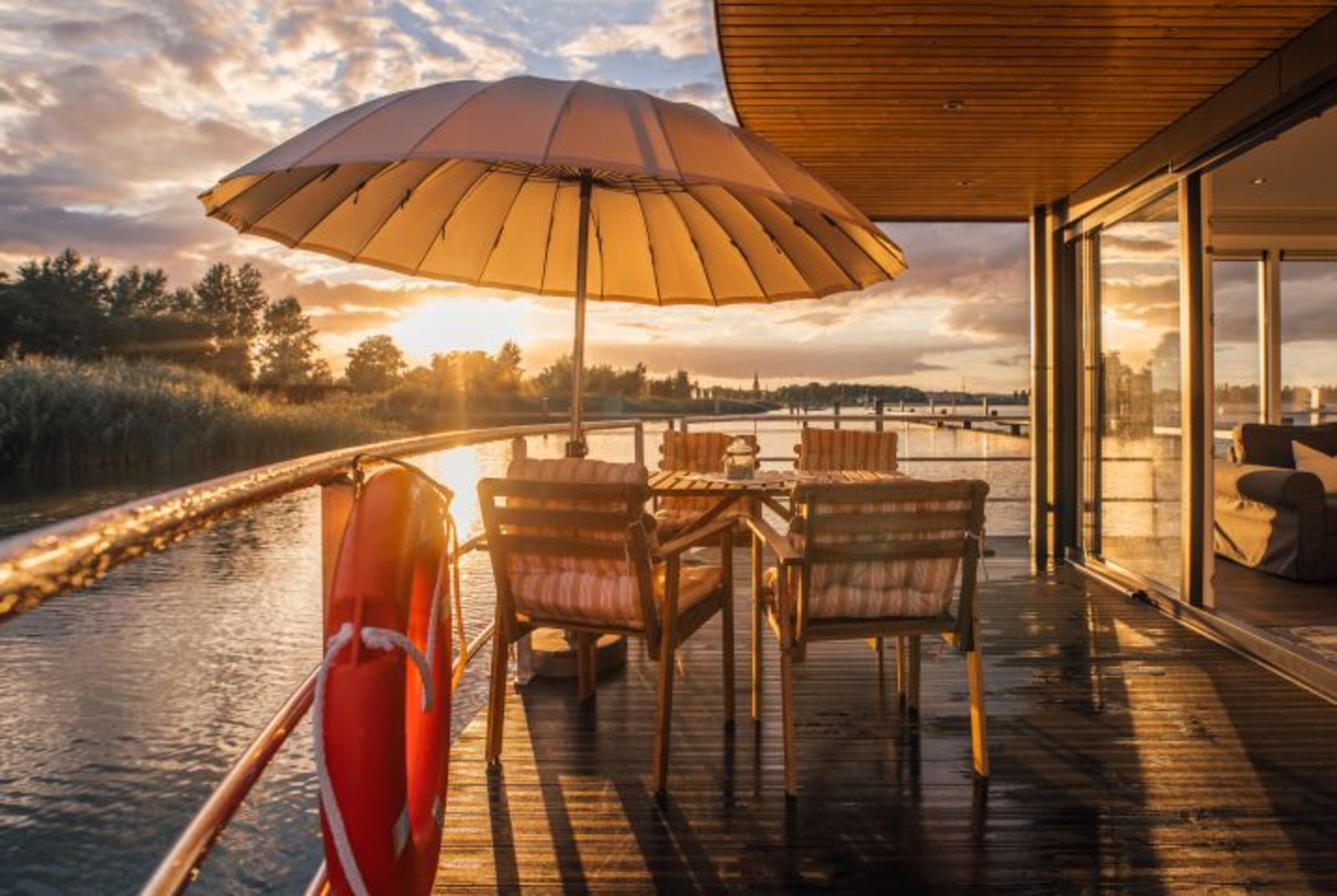 Terrasse Hausboot