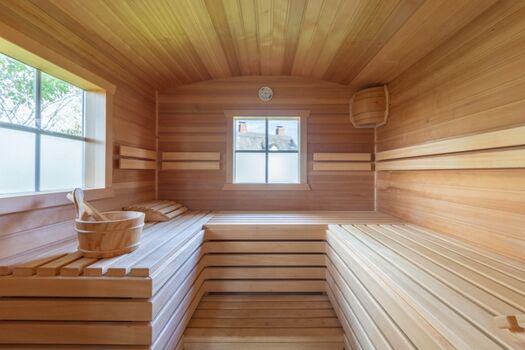 Countryhouse - Saunawagen von innen 