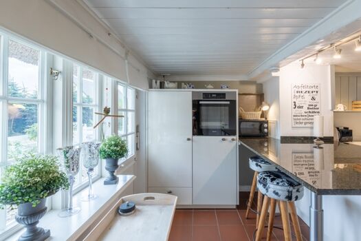 Countryhouse - Von der Küche aus gibt es einen tollen Blick ins Grüne