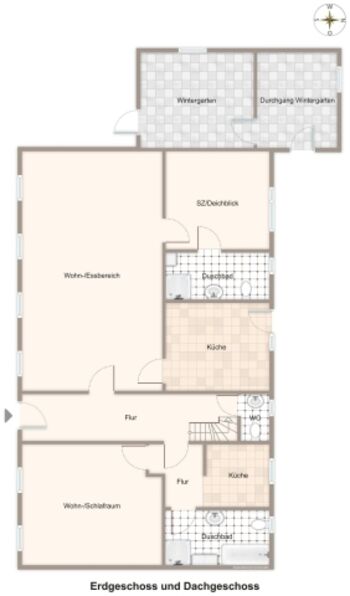 Freesenhuus Althorsbüll - Grundriss 