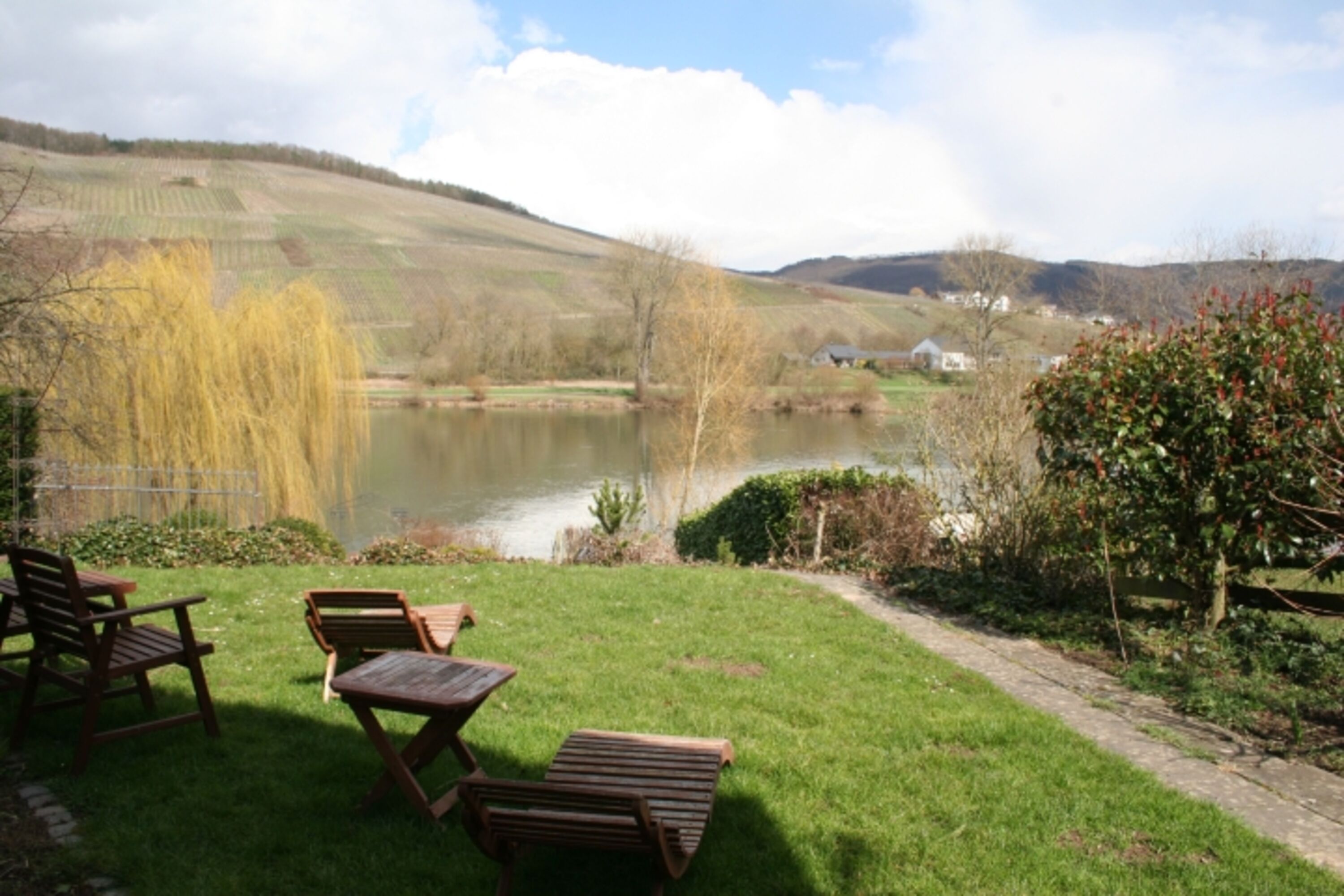 Moselblick von der Terrasse, Garten zur alleinigen Nutzung