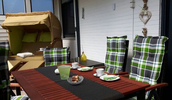 Kaffee auf der Terrasse