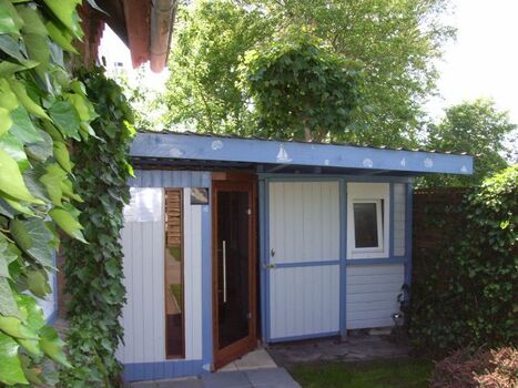 Gartenhaus mit Wärmesauna