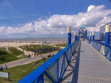 Ausblick auf den Strand
