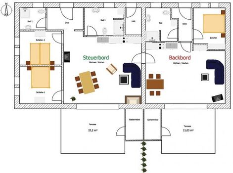 Grundriss Steuerbord Dangast