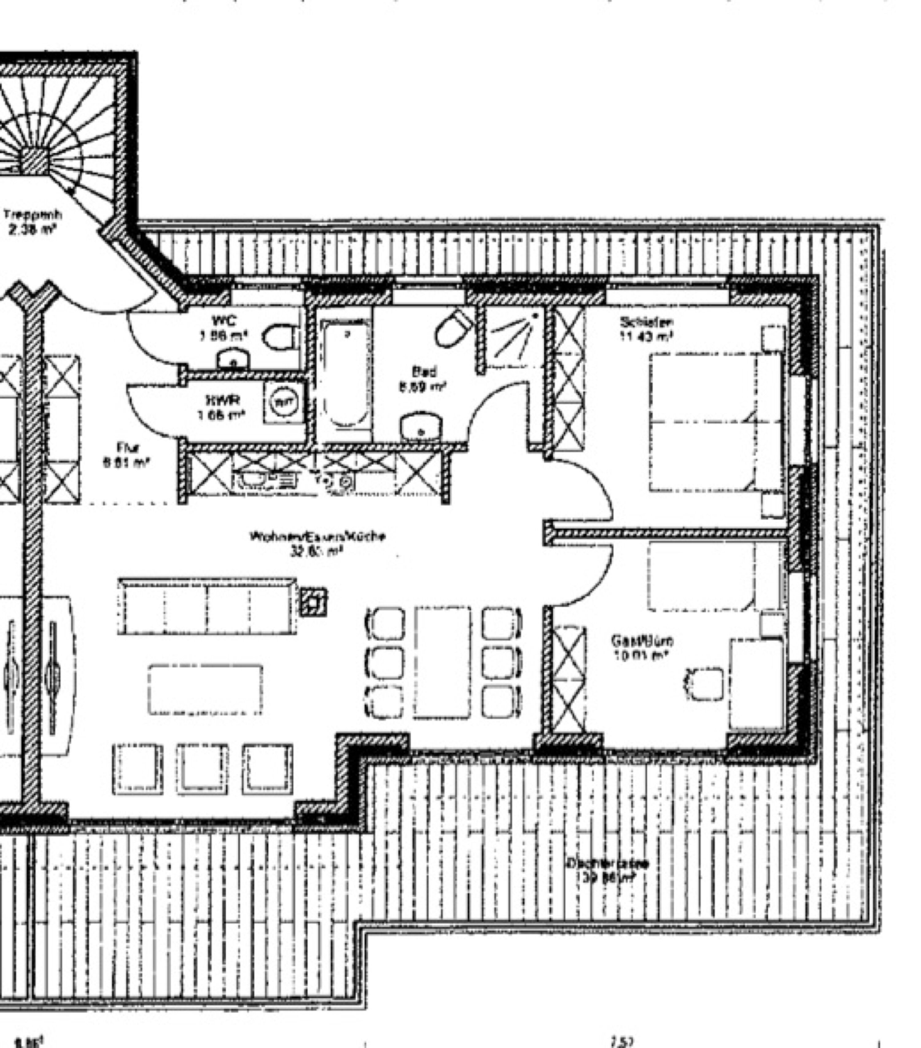 Grundriss Penthousewohnung Heimathafen