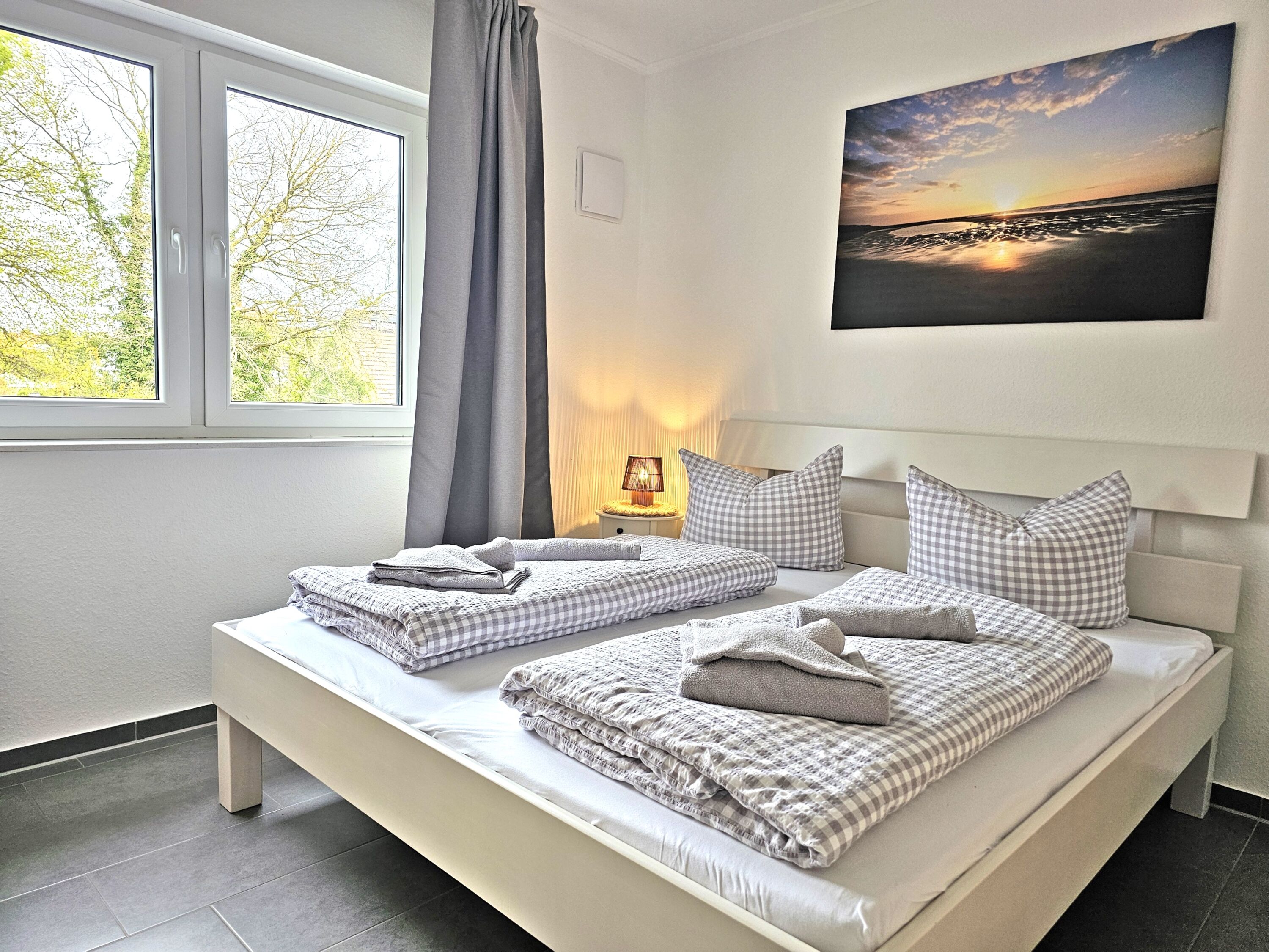 Schlafzimmer 1 in Penthousewohnung Heimathafen