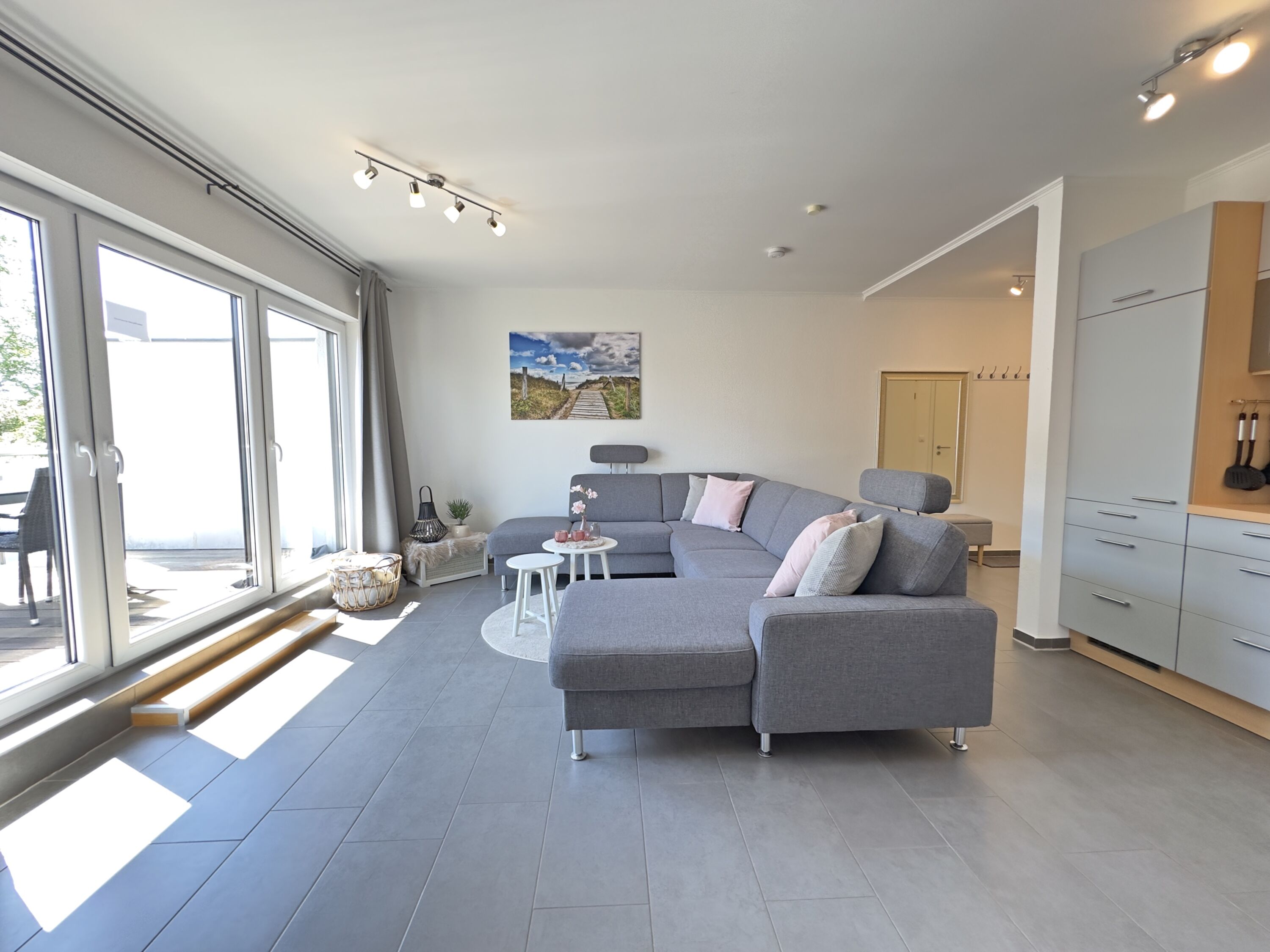 Wohnzimmer Penthousewohnung Heimathafen