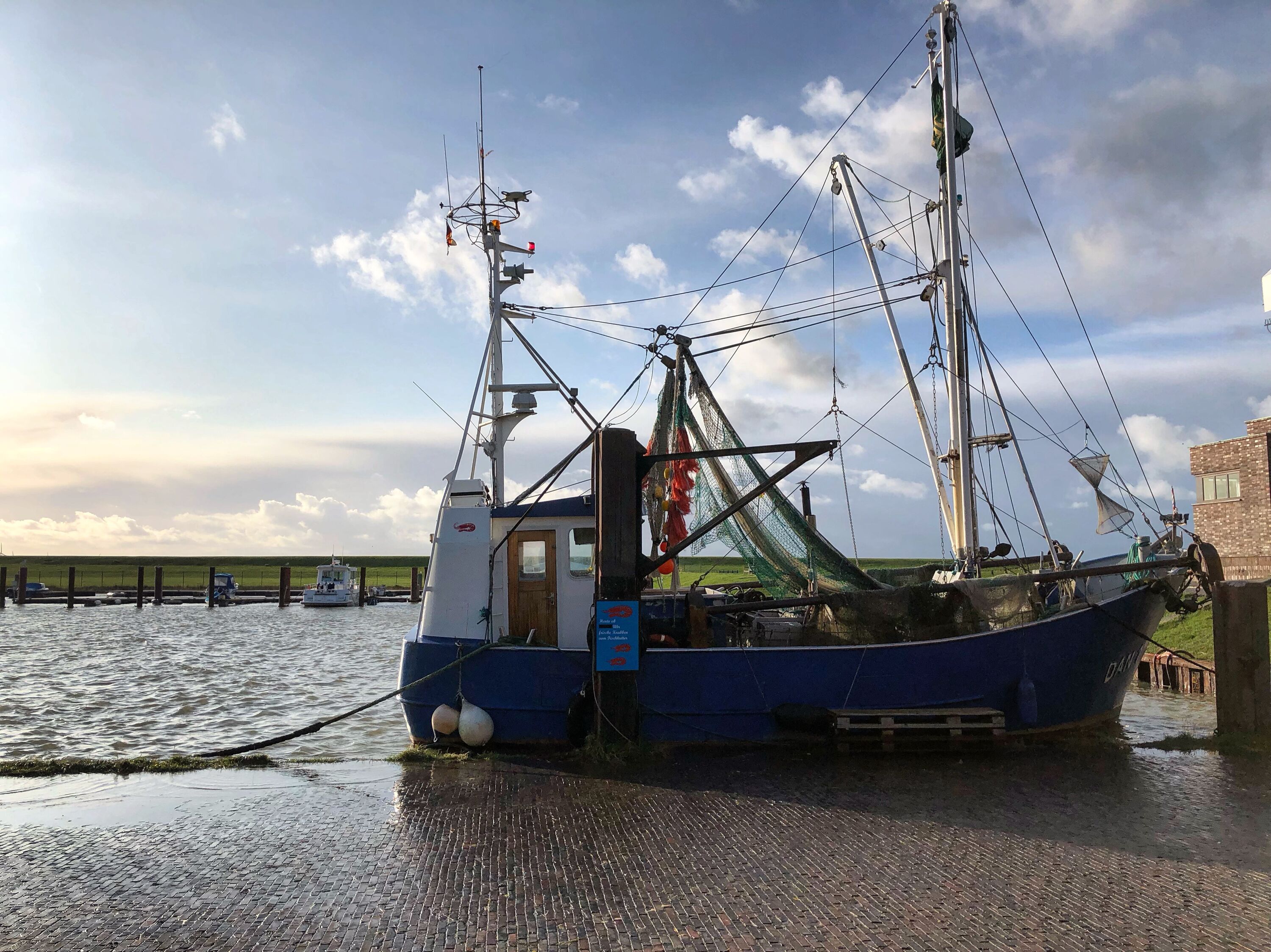Krabbenkutter am Dangaster Hafen