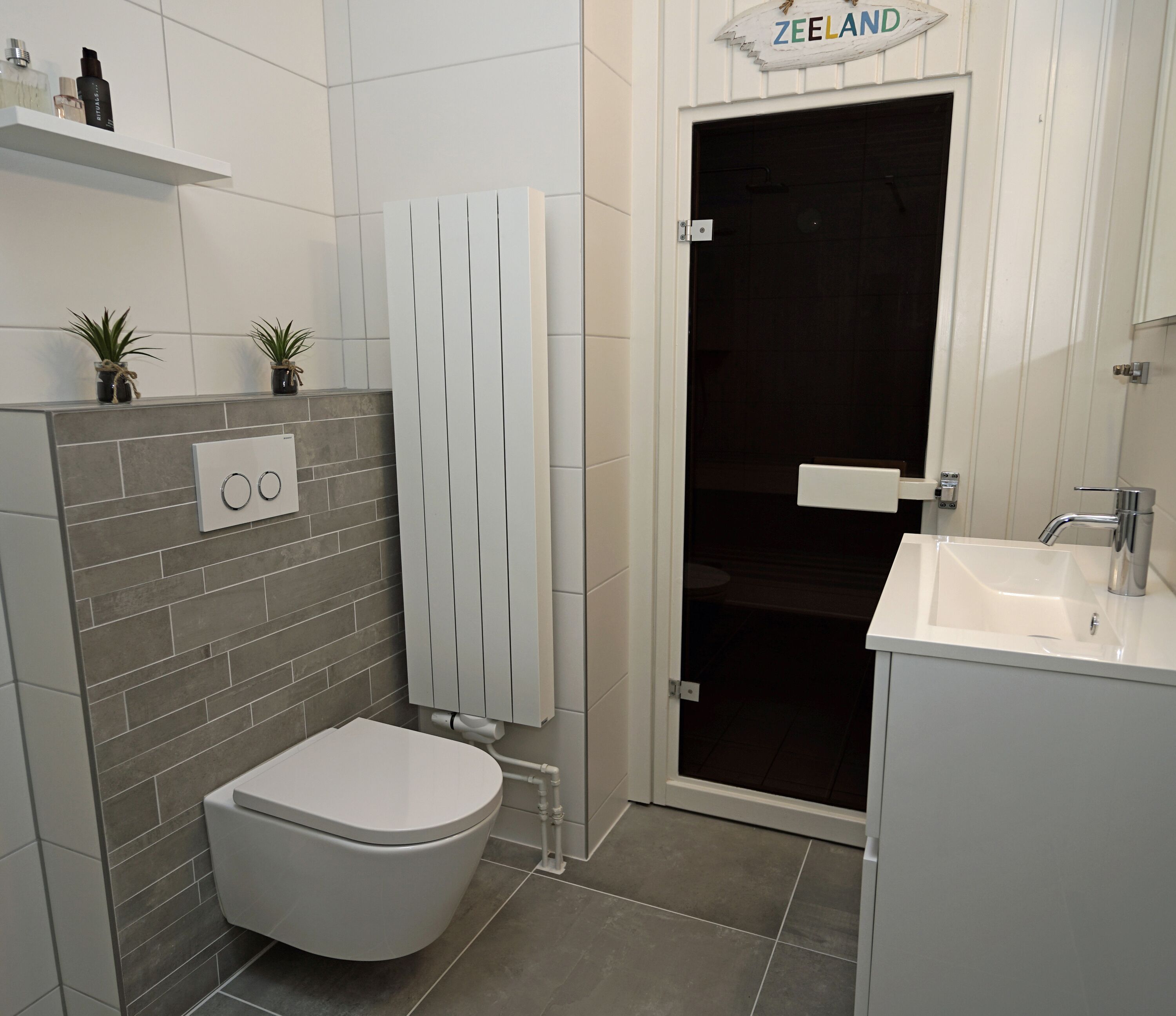 Badezimmer mit Sauna