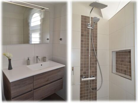 Neues Bad mit Regendusche