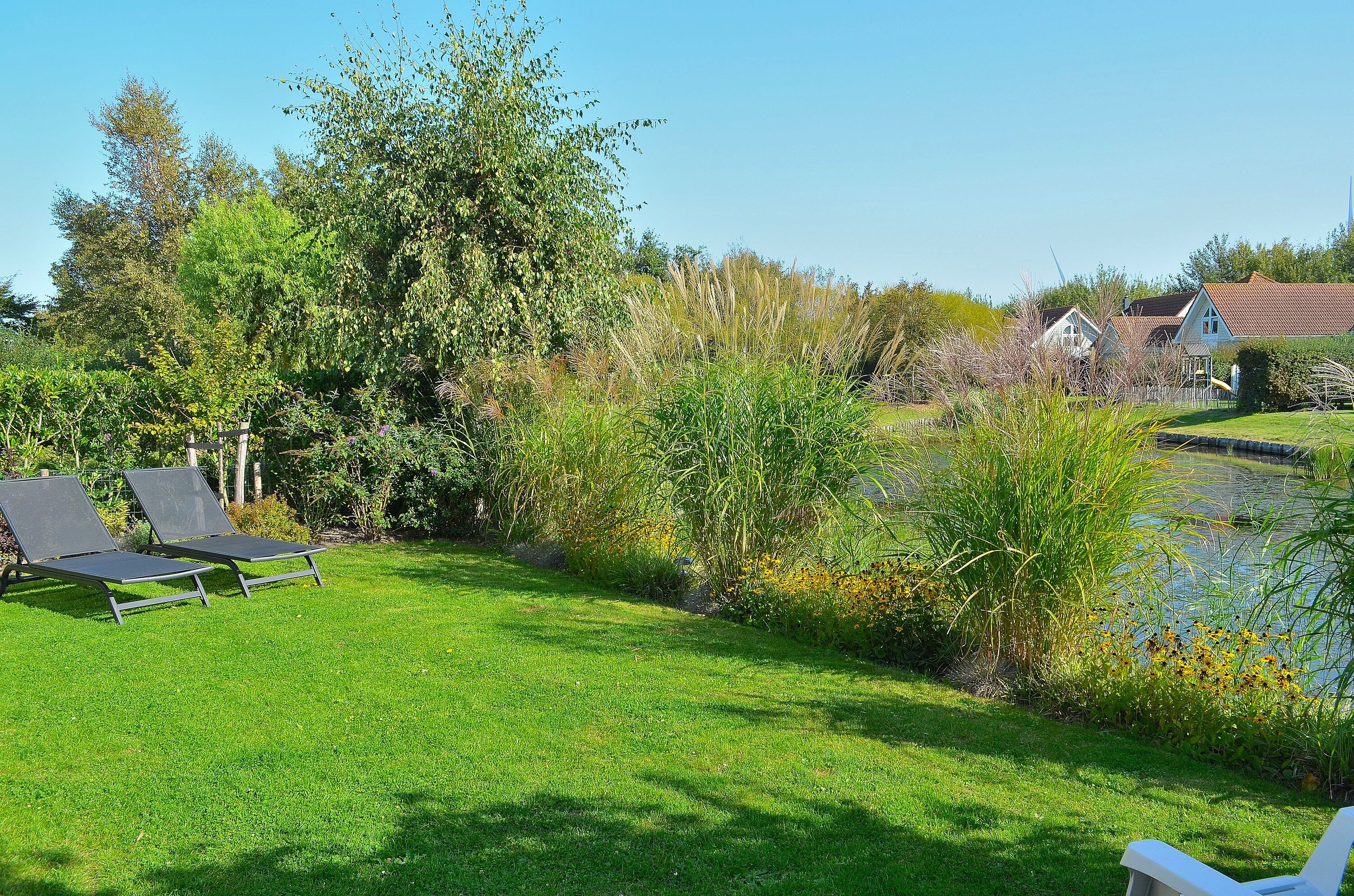 Komplett eingezäunter Garten