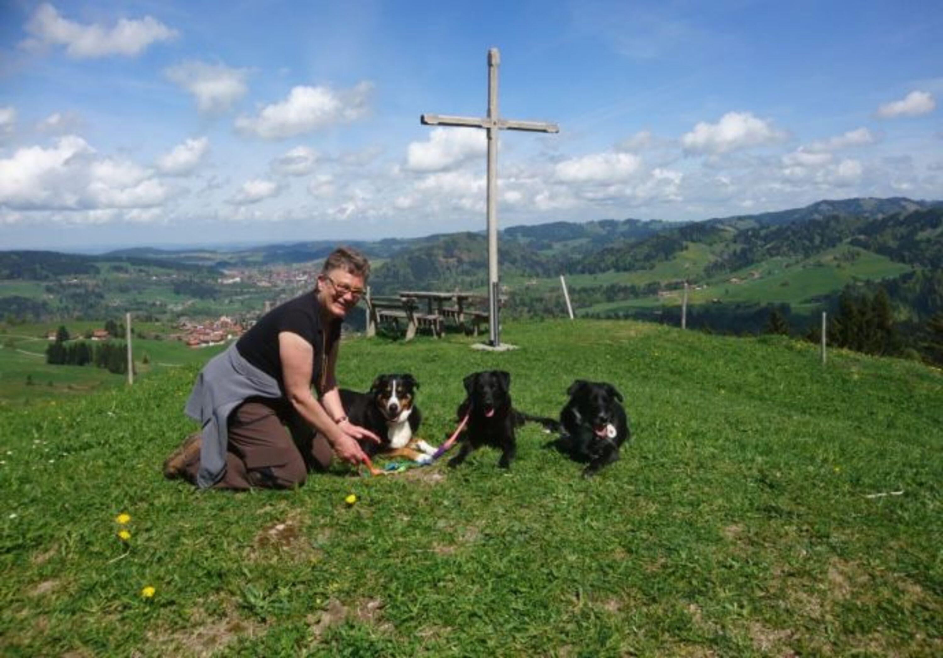 Auf dem Imberg mit Paula, Mara, Mika