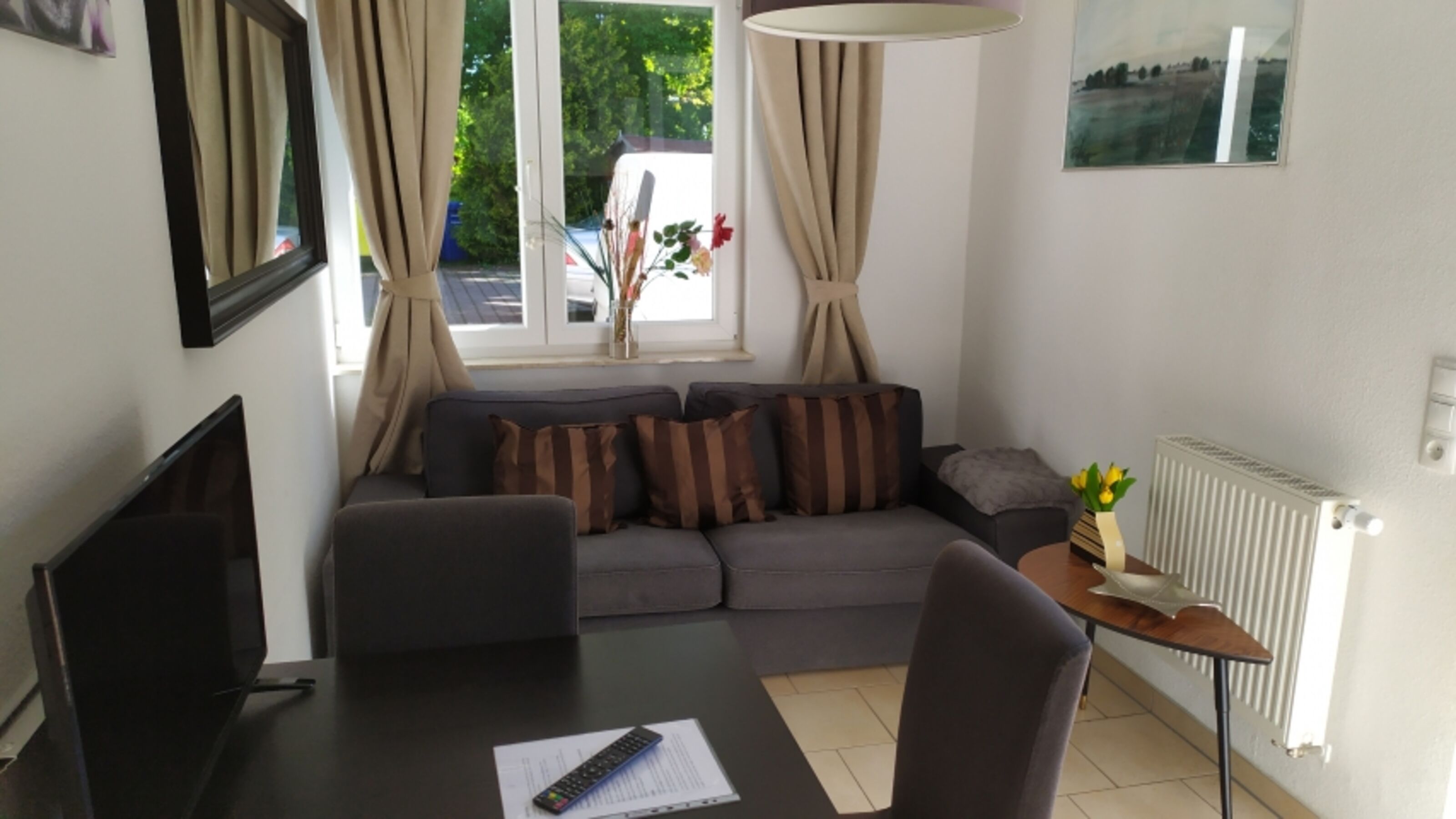 Blick in das wohnzimmer