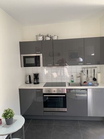 Küchenzeile im Wohnzimmer