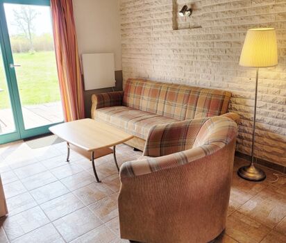 Wohnbereich mit angrenzender Terrasse