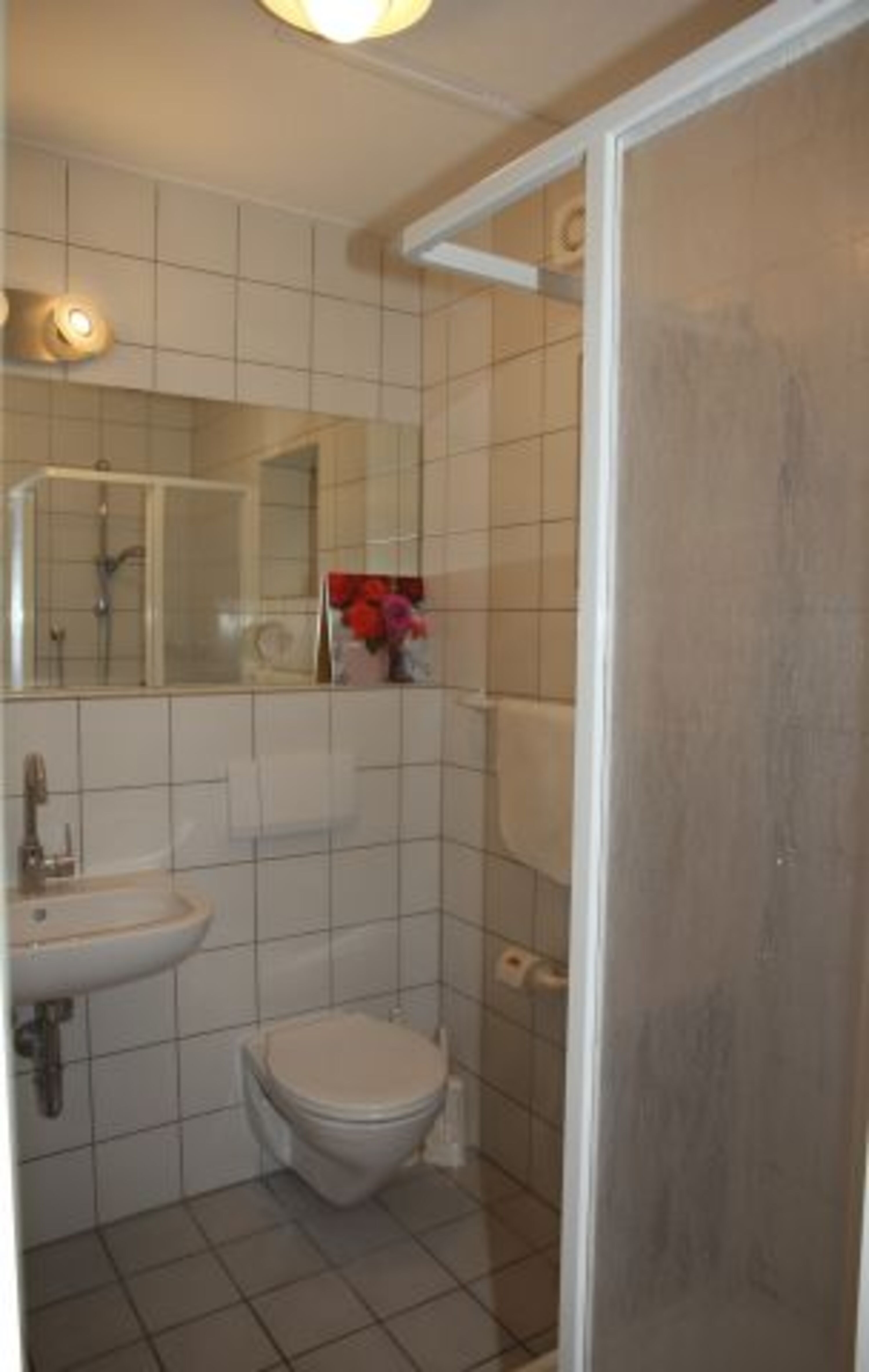 Dusche mit WC