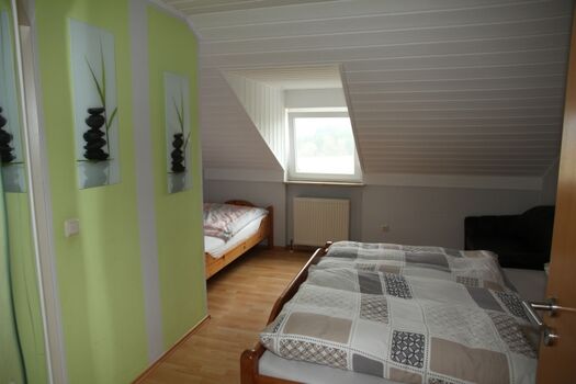 Schlafbereich aufgehellt