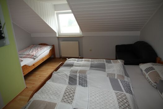 Schlafbereich aufgehellt