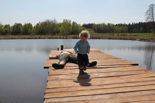 An unserem Badeteich