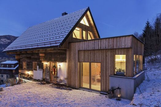 Bauernhaus Winter außen