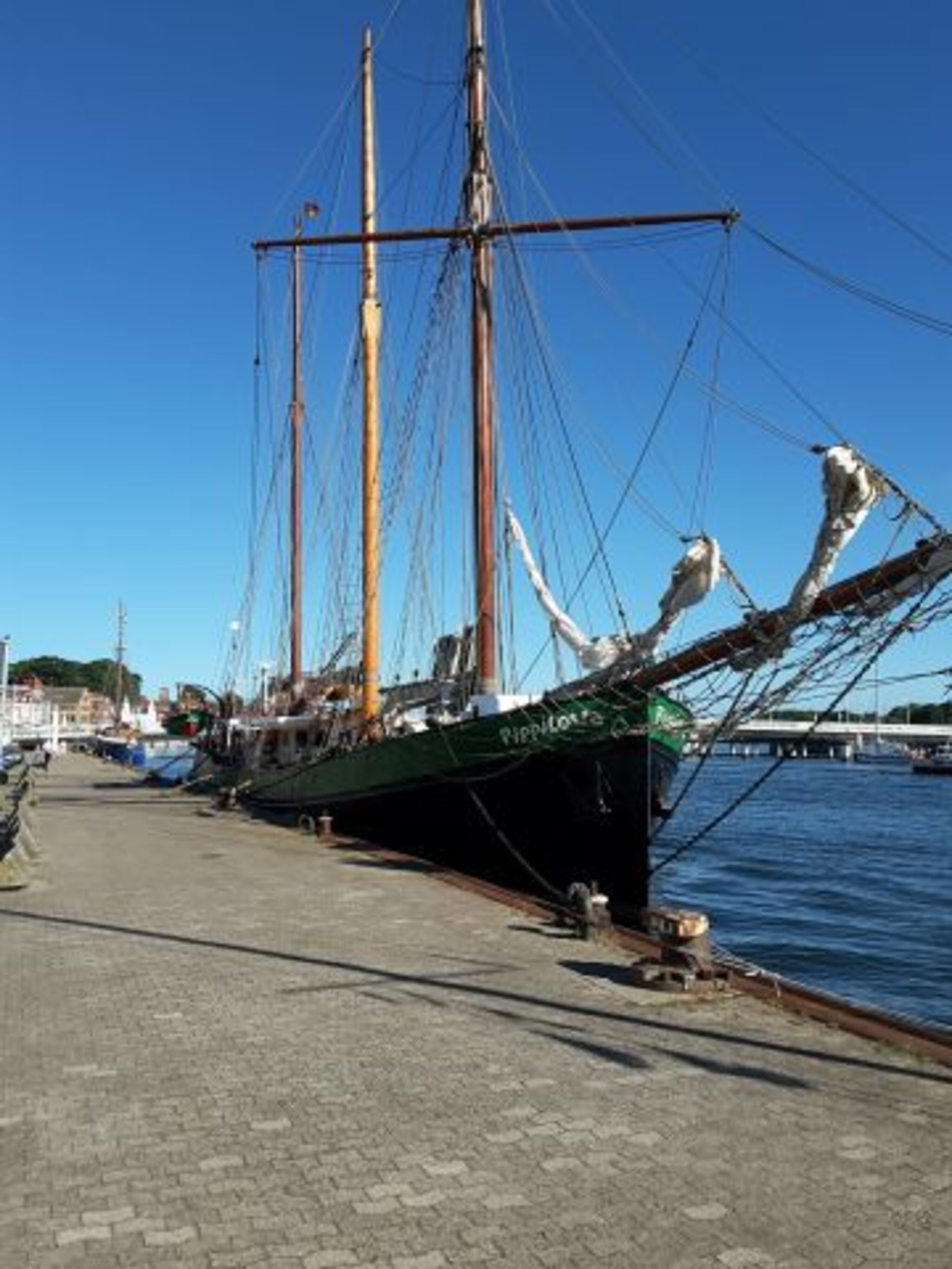 Traditionsschiff Pippilotta im Kappelner Hafen