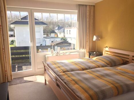 Das Balkon-Schlafzimmer zur Südseite