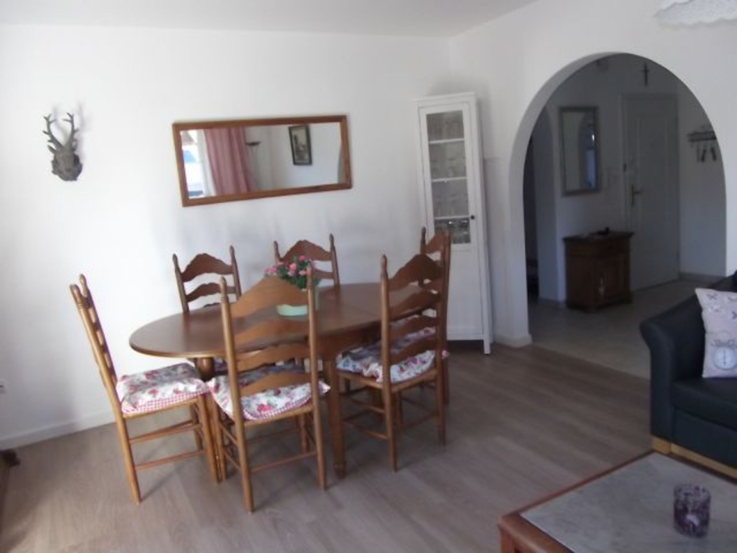 Essplatz im Wohnzimmer