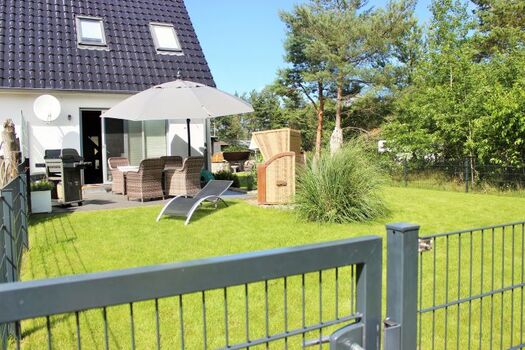 Der Blick auf die Terrasse