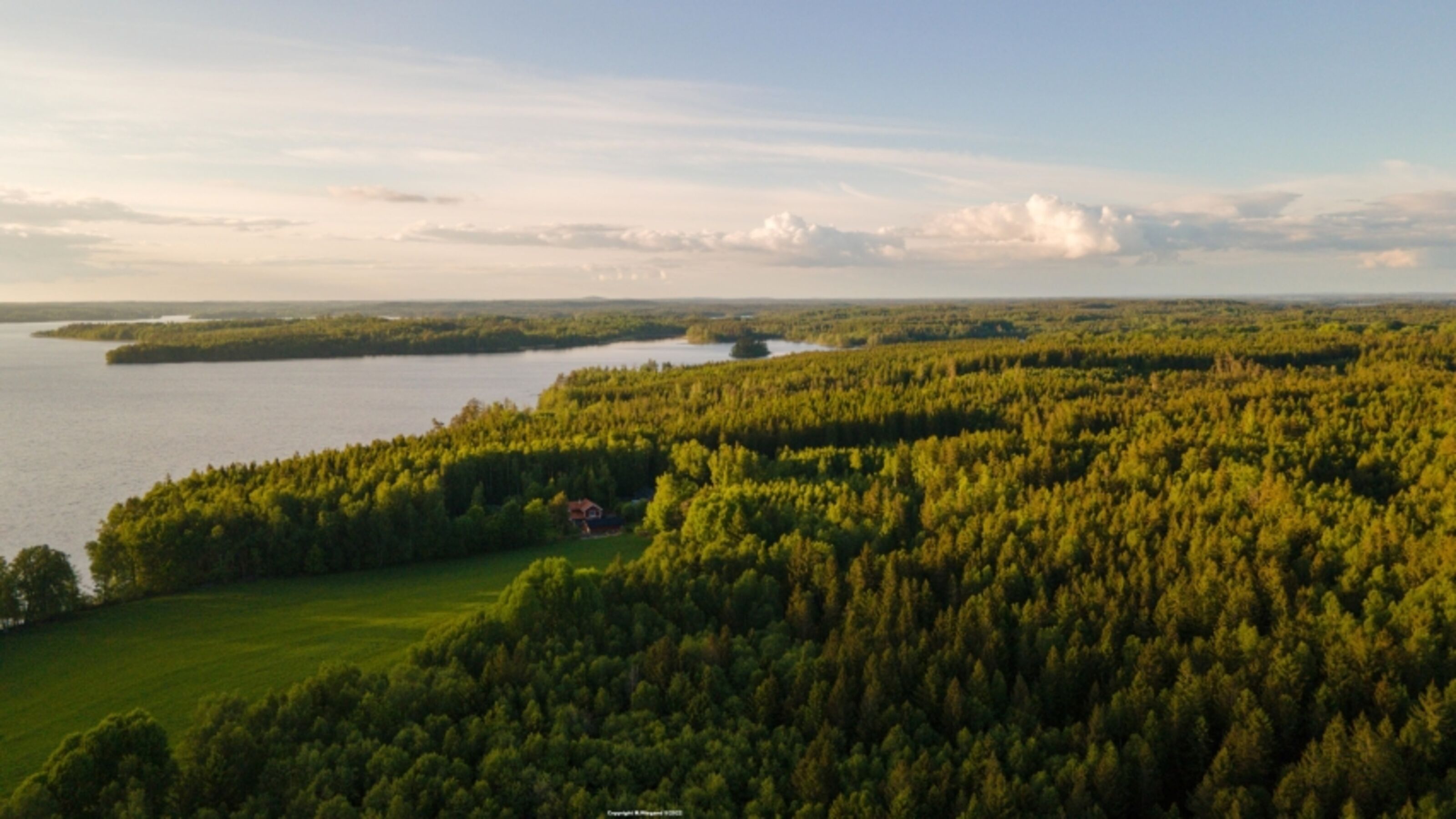 Unser SchwedenParadies aus der Luft