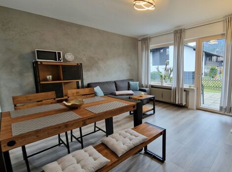 Essplatz im Wohnzimmer