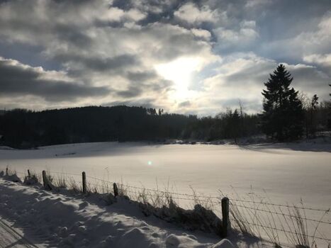 Winterstimmung am Haus 