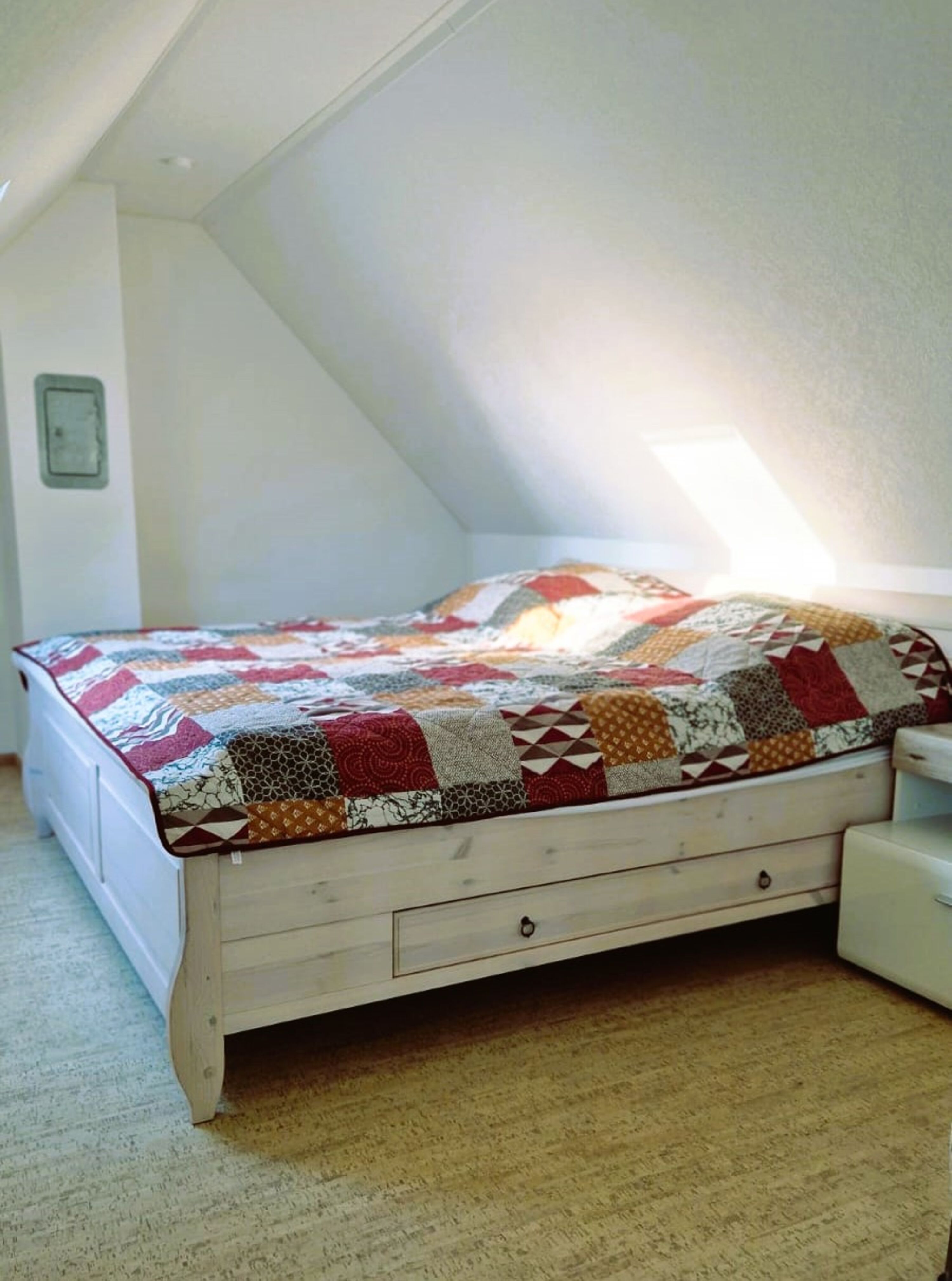 Maisonette Zimmer „Mooi Utkiek“ - oberer Bereich Doppelbett