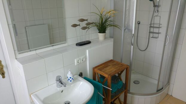 Badezimmer mit Dusche