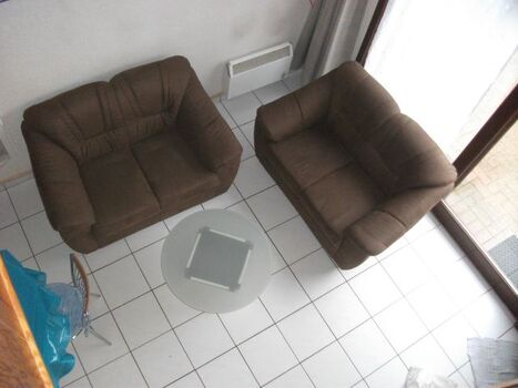 Blick von der Empore auf Wohnraum