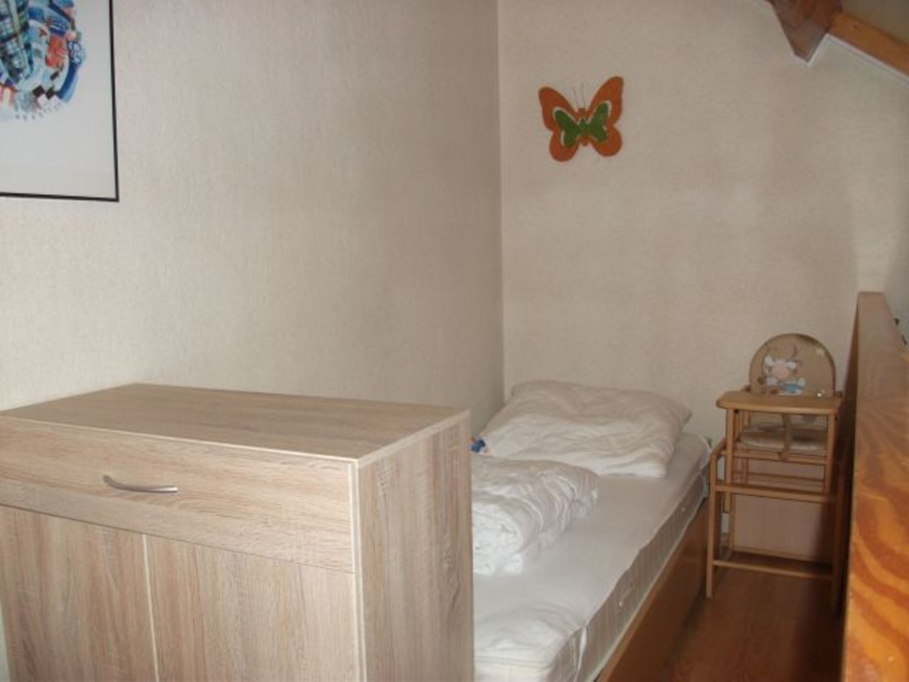 Bett auf der Empore