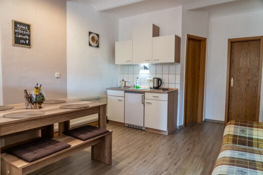 Küche und Essbereich