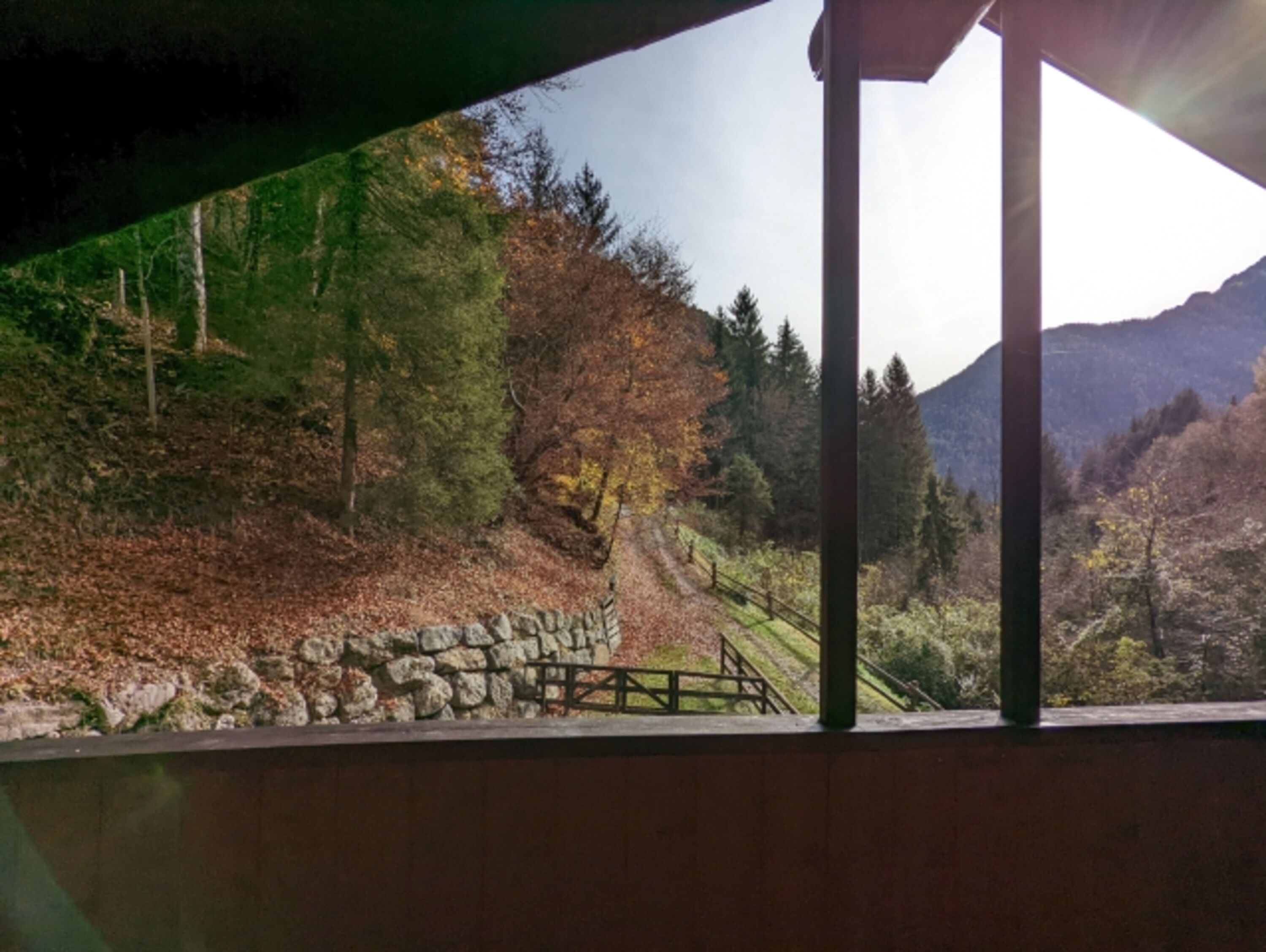 Blick vom Balkon