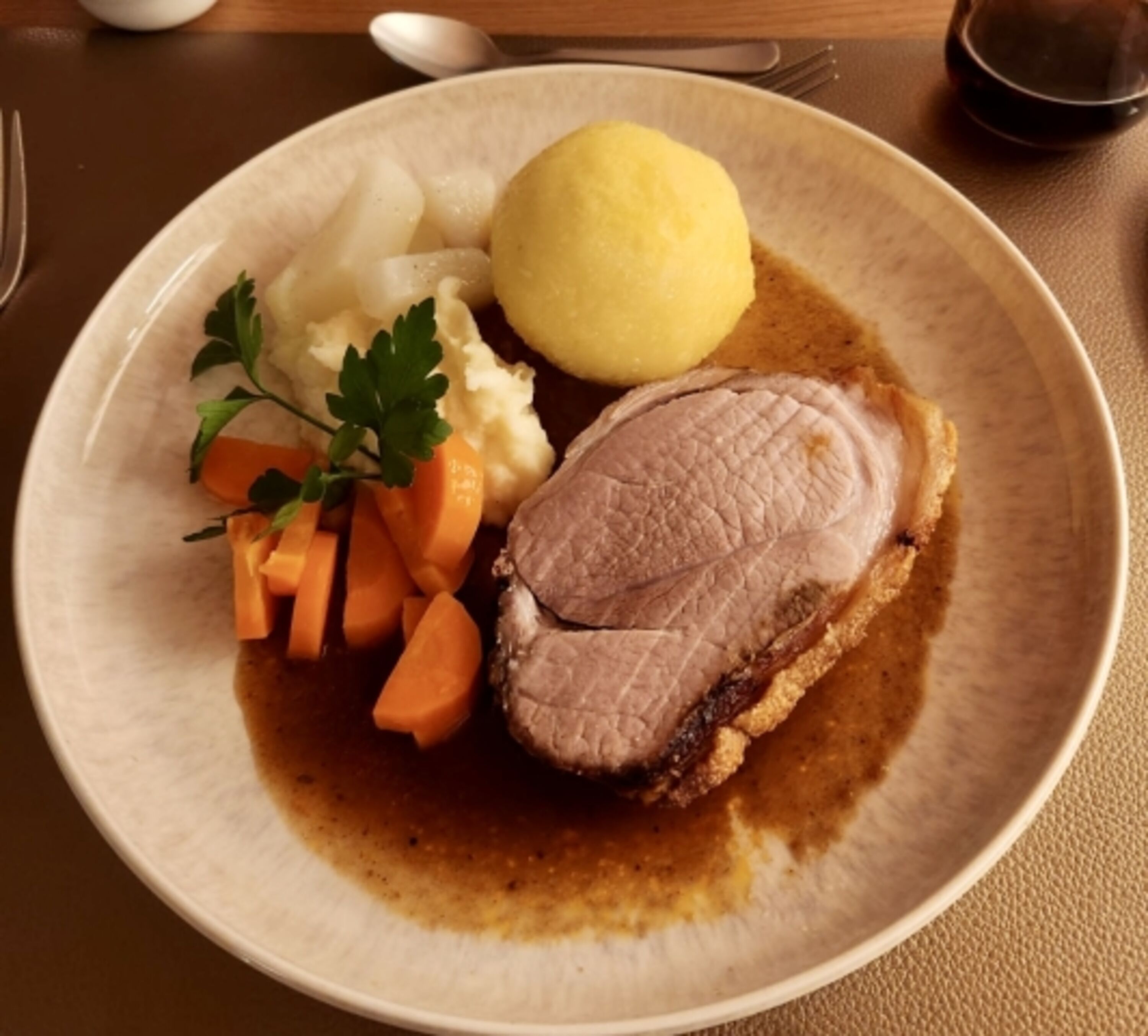 Fränkischer Schweinebraten im Genussgwölbe