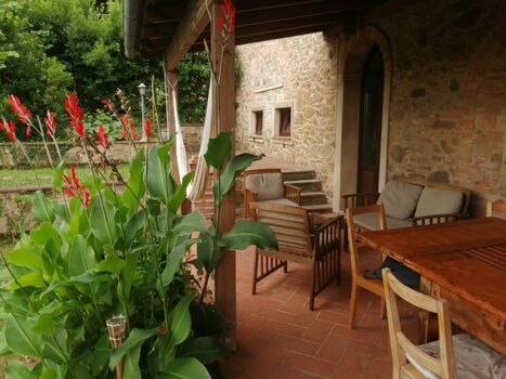 die private Terrasse