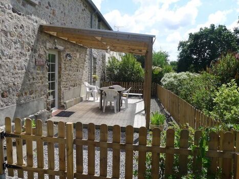 La Vacherie eingezäunten Garten