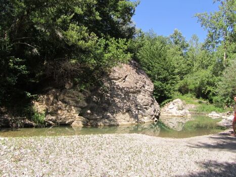 Badestelle am Fluss Cecina