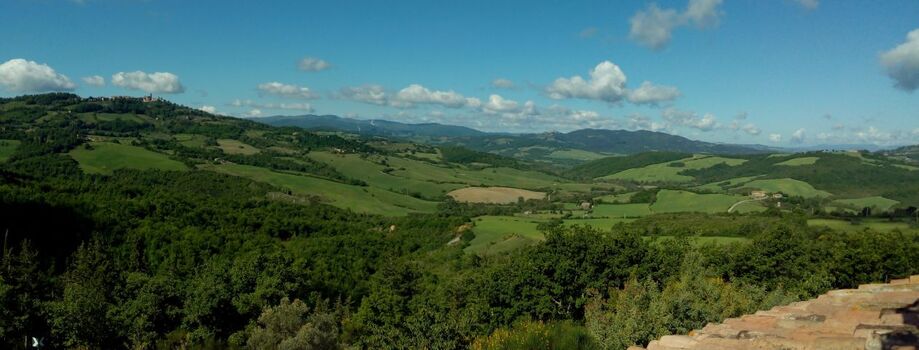 Panorama von der Dachterrasse