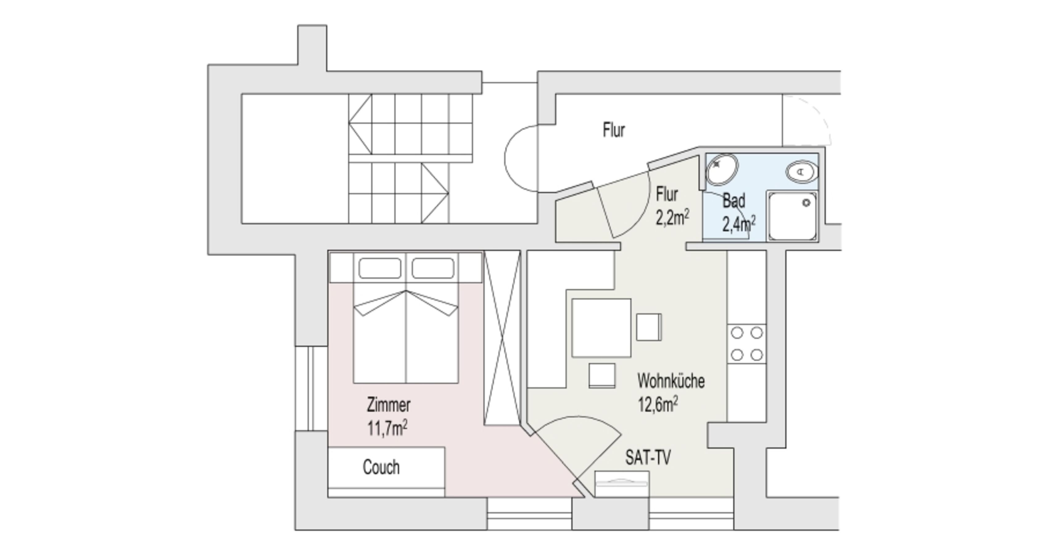 Grundriss Ferienwohnung Sesvenna