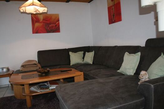 das gemütliche Wohnzimmer