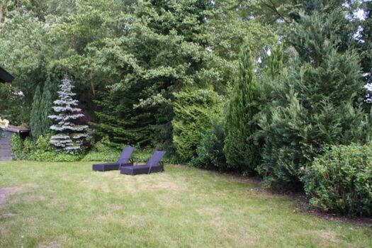 Liegen und Gartenmöbel sind vorhanden