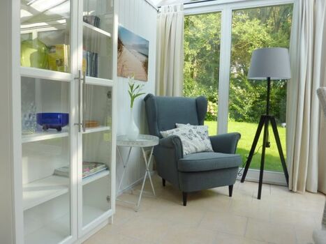 die Leseecke im Wintergarten